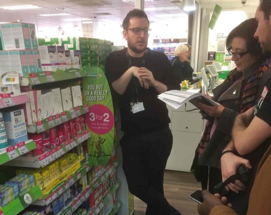 Superdrug contextual UX interview